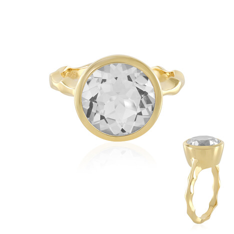 Weißer Topas-Silberring