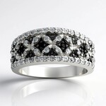 Anello in argento con Topazio Bianco