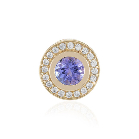 Tansanit-Goldanhänger