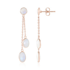 Zilveren oorbellen met Blauwe Maanstenen