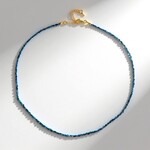 Collana in argento con Diamante Blu
