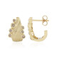 Boucles d'oreilles en or et Diamant champagne I2 (de Melo)