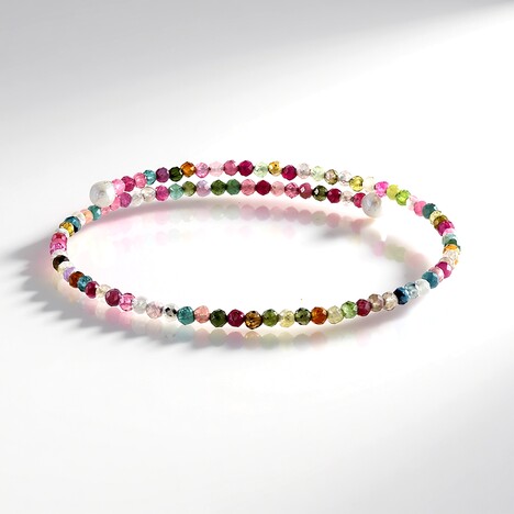 Bracciale in acciaio con Tormalina (Riya)