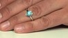 Anillo en plata con Apatita azul