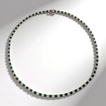 Collana in argento con Smeraldo Zambia (Gems en Vogue)