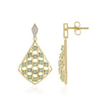 Socoto Emerald Silver Earrings