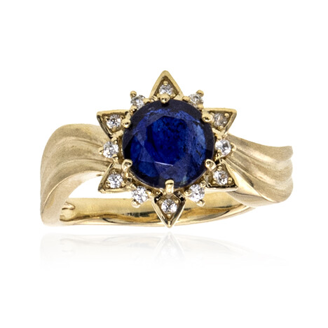 Bague en or et Saphir bleu de Madagascar (de Melo Gold)