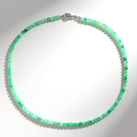 Collana in argento con Smeraldo Brasiliano
