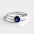 Anello in argento con Cianite del Nepal