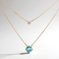 Collier en or et Zircon de Ratanakiri (de Melo Gold)