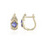 Boucles d'oreilles en or et Tanzanite AAA (de Melo)