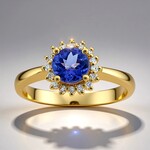 Anello in oro con Tanzanite AAA (CIRARI)