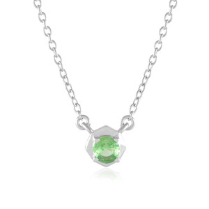 Tanzanian Tsavorite Silver Necklace (de Melo)