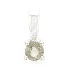 Pendentif en argent et Tourmaline cuprifère