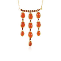 Collana in argento con Corniola