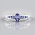 Anello in argento con Tanzanite