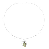 Collana girocollo in argento con Labradorite