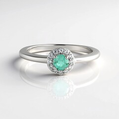 Anello in argento con Smeraldo Russo