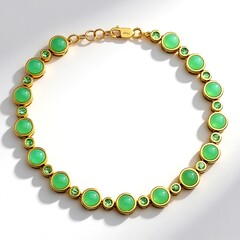 Bracciale in argento con Crisoprasio