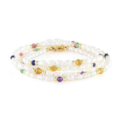 Zilveren armband met Nigeriaanse roze toermalijnen