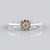 Bague en argent et Diamant chocolat I2
