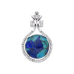 Colgante en plata con Piedra preciosa