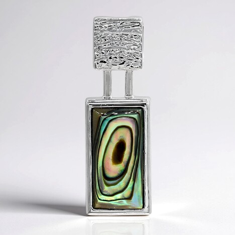 Ciondolo in argento con Conchiglia Abalone (MONOSONO COLLECTION)