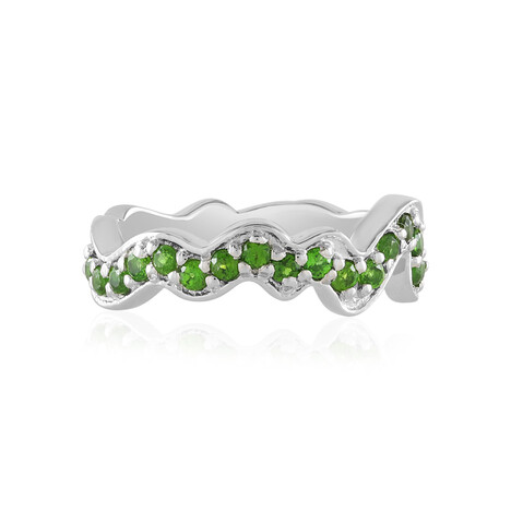 Anello in argento con Diopside Russo (SAELOCANA)