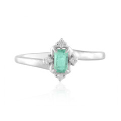 Anello in argento con Smeraldo Russo