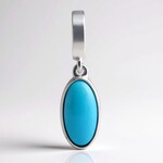 Ciondolo in argento con Turchese Arizona