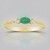 Anello in oro con Smeraldo Zambia AAA