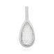 Colgante en plata con Cuarzo blanco