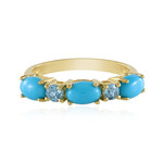 Anillo en plata con Turquesa bella durmiente (Faszination Türkis)