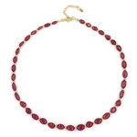 Collana in argento con Zaffiro Rosa del Madagascar