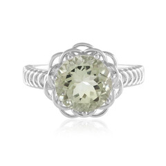 Grüner Amethyst-Silberring (Ornaments by de Melo)