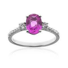 Bague en or et Saphir parme (CIRARI)