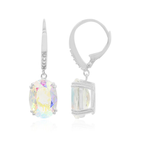 Mondlicht-Quarz-Silberohrringe