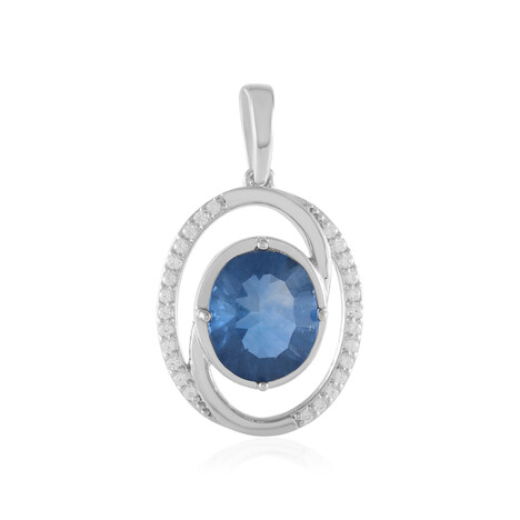 Colgante en plata con Fluorita de color cambiante