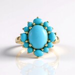 Anello in argento con Turchese Sleeping Beauty