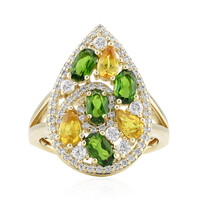 Anello in oro con Zaffiro Ceylon Giallo (Adela Gold)