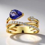 Anello in oro con Tanzanite AAA (CIRARI)