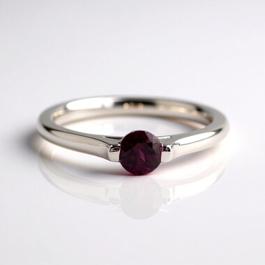 Tocantin-Granat-Silberring