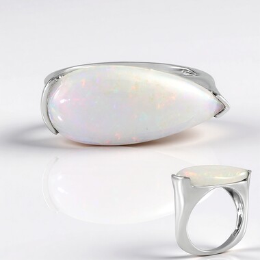 AAA Welo Opal Silver Ring (de Melo Essence)