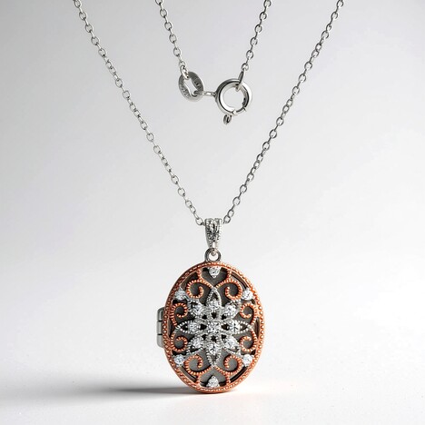 Collana in argento con Zircone (Adela Silber)
