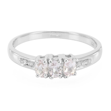 Pinkfarbener Kupfer-Turmalin-Silberring