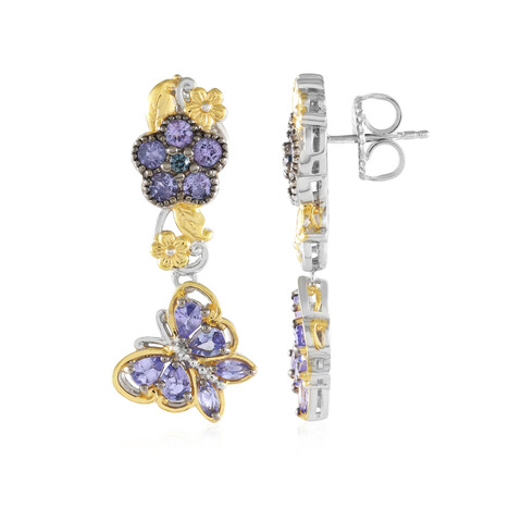 Tanzanite Silver Earrings (Gems en Vogue)