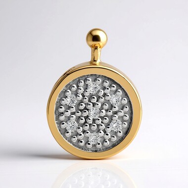 Colgante en plata con Diamante SI1 (G) (Annette)