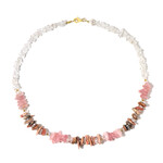 Edelstein-Silberhalskette