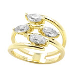 Zirkon-Goldring (de Melo)