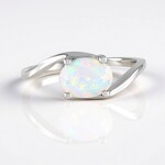 Anello in argento con Opale di Welo